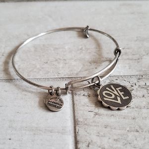 Love Silver Alex and Ani Bracelet